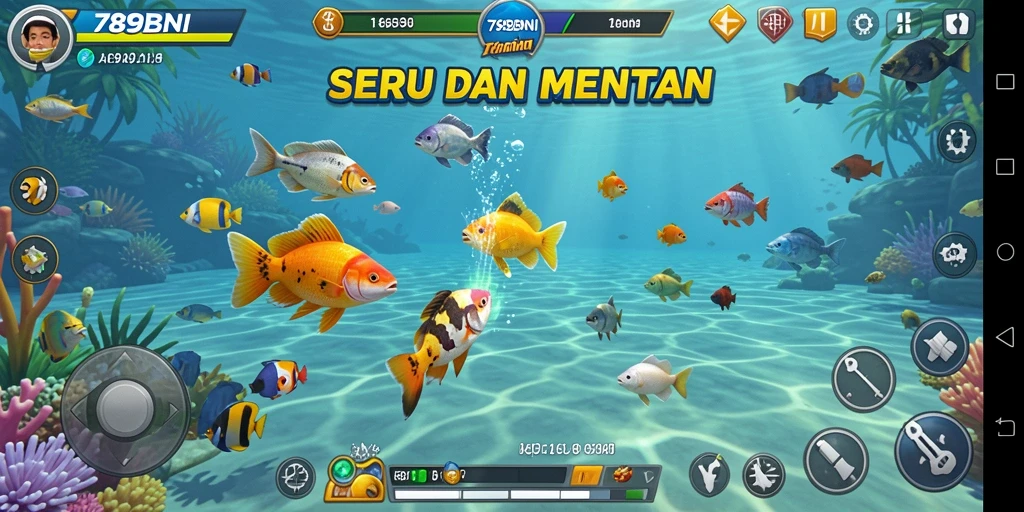 Tampilan gameplay Tembak Ikan yang menarik dan seru.