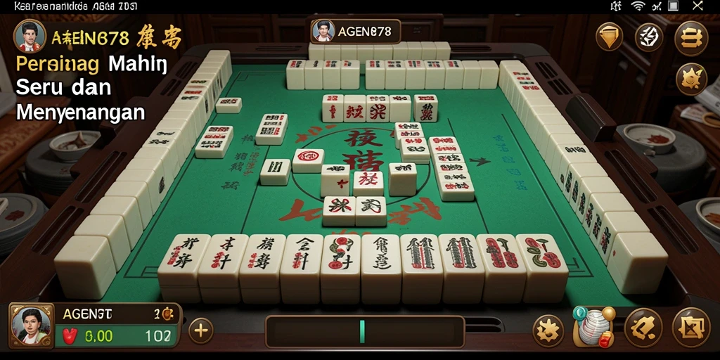 Screenshot gameplay AGEN878 yang menunjukkan keseruan permainan Mahjong.
