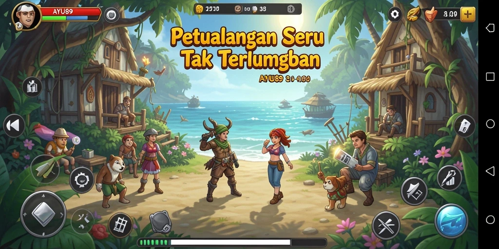 Tampilan gameplay AYU89 yang menakjubkan dalam petualangan.