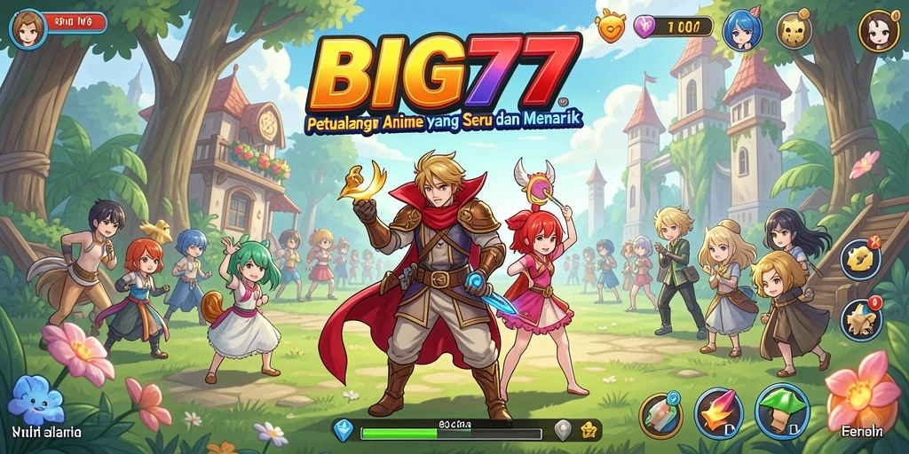Screenshot gameplay BIG77 menampilkan karakter anime dalam aksi yang mendebarkan.