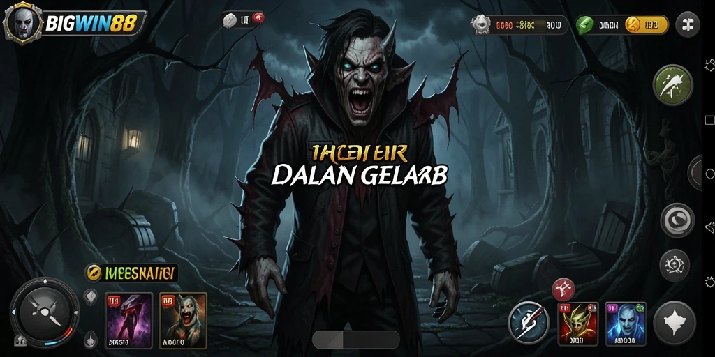 Tangkapan layar gameplay BIGWIN88 yang menakutkan dan mencekam.