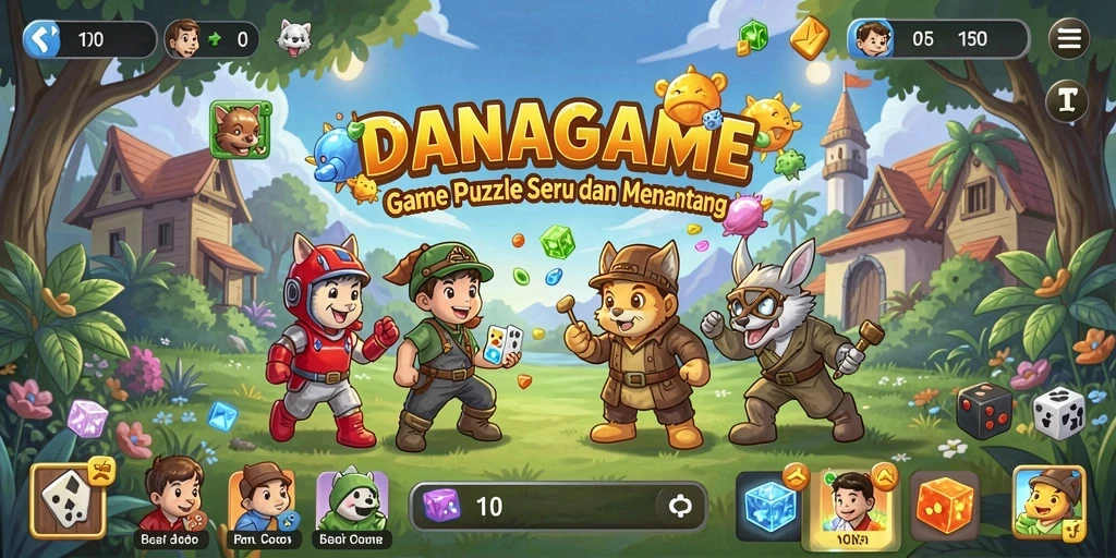 Tangkapan layar gameplay <strong>DANAGAME</strong> menampilkan puzzle menantang dan desain menarik.