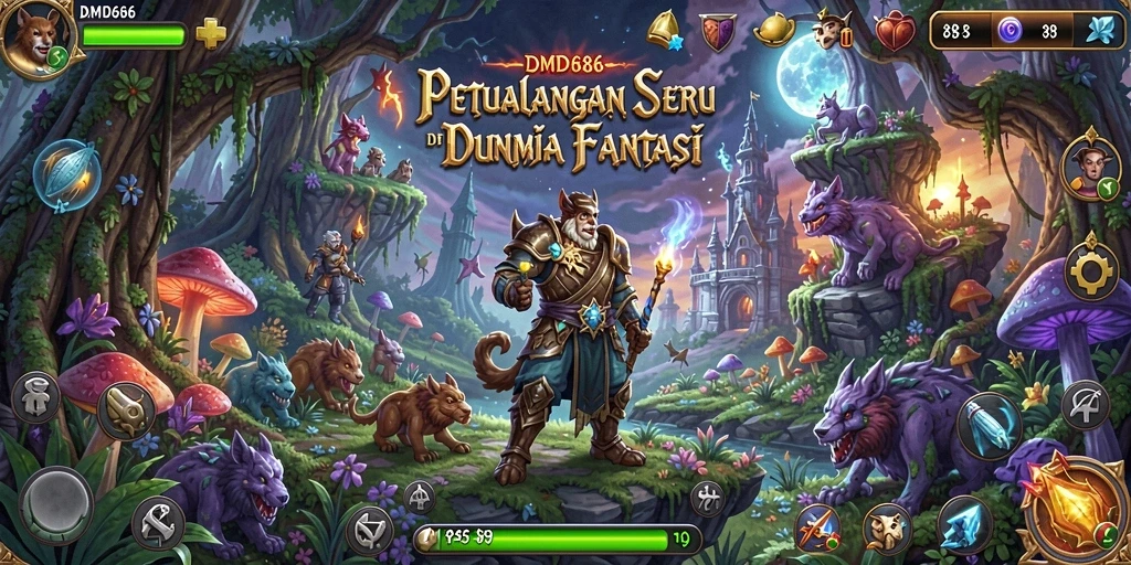 Screenshot DMD686 menampilkan aksi karakter dalam petualangan penuh tantangan.