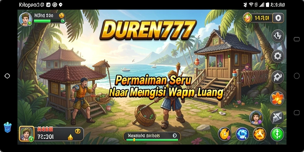 Tampilan gameplay menarik dari DUREN777 yang seru dan santai.
