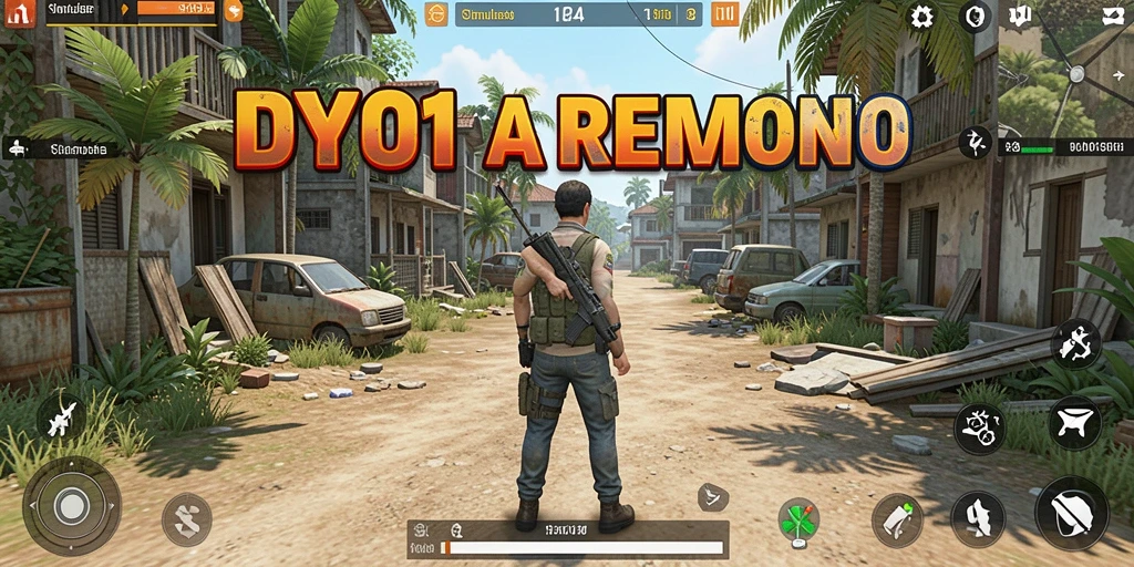 Screenshot DYO1 menampilkan karakter menjalani aktivitas sehari-hari dalam simulasi.