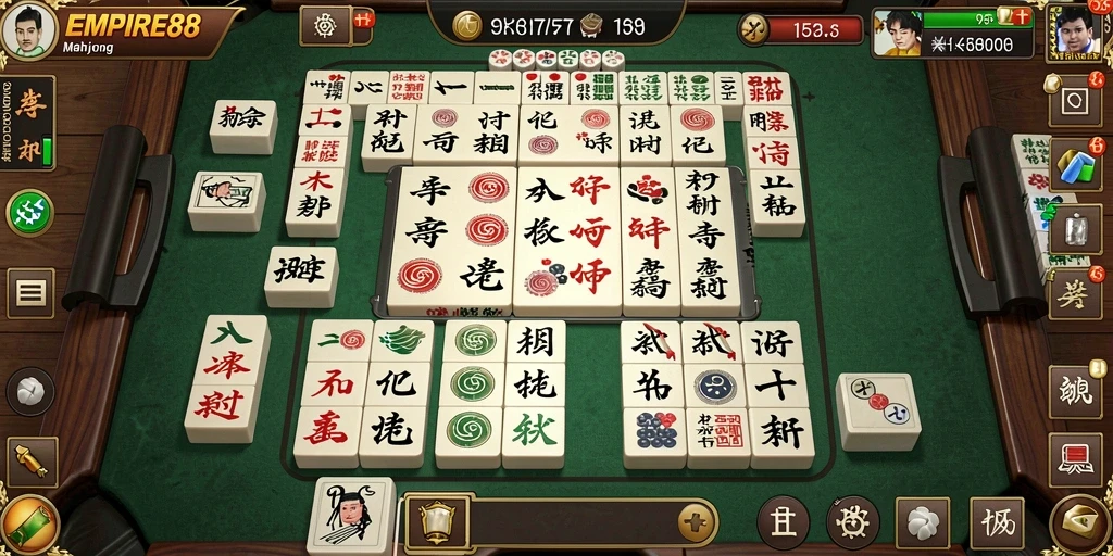 Tampilan gameplay EMPIRE88 yang seru dan menarik saat bermain Mahjong.
