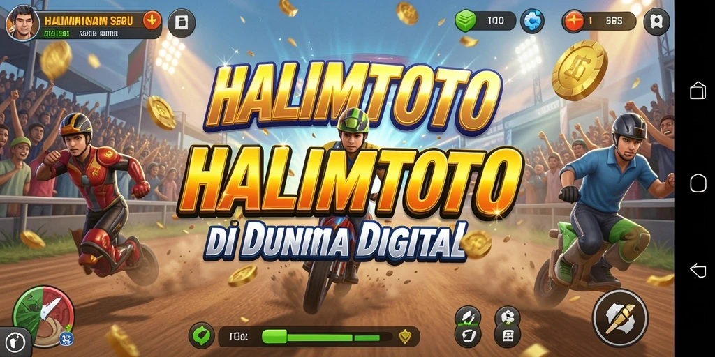 Tampilan gameplay balapan yang mendebarkan di HALIMTOTO.