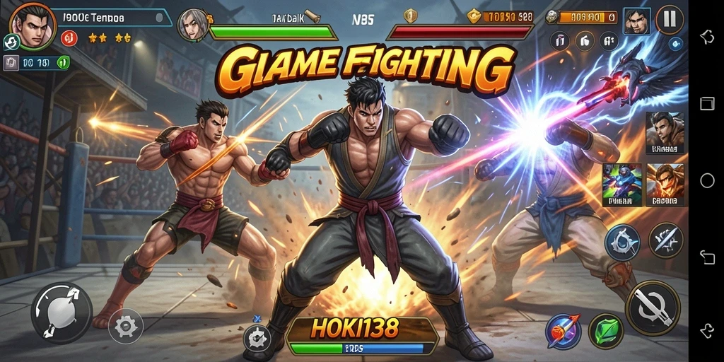 Gameplay action-packed HOKI138 dengan pertarungan seru dan karakter unik.