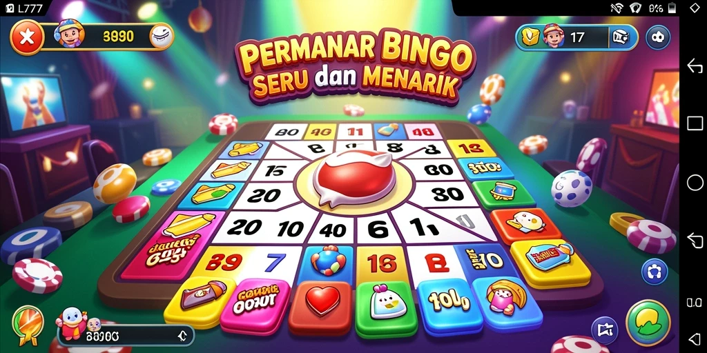 Screenshot L777 menampilkan gameplay Bingo yang seru dan interaktif.