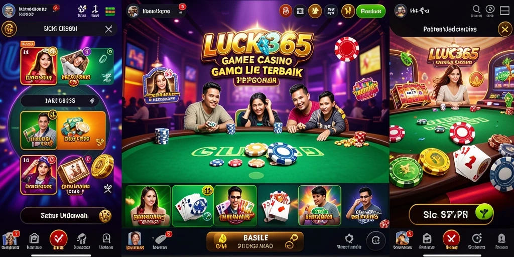 Tampilan gameplay Live Casino yang menarik dan interaktif di LUCK365.
