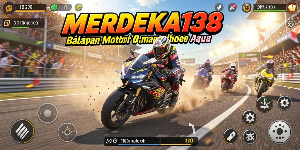 Gameplay seru balapan motor yang mendebarkan dan kompetitif.