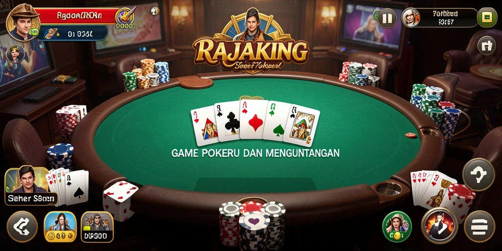 Gameplay menarik dalam RAJAKING menunjukkan keseruan bermain Poker.