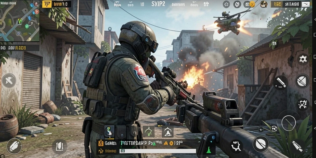 Screenshot gameplay menampilkan pertempuran seru dalam SVIP2.